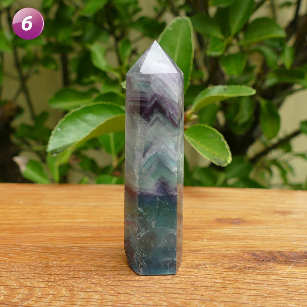 Fluorite Crystal Points - Green Fluorite & Rainbow Fluorite