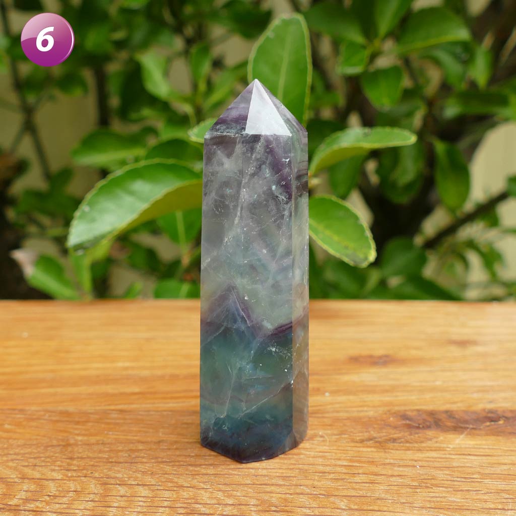 Fluorite Crystal Points - Green Fluorite & Rainbow Fluorite