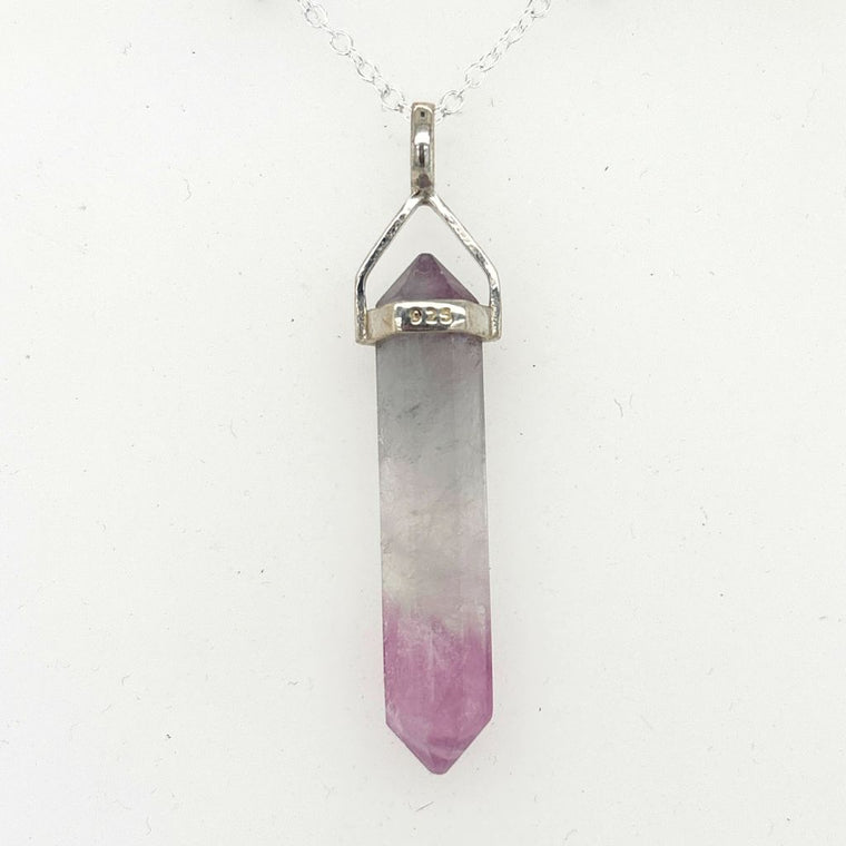 fluorite point pendant