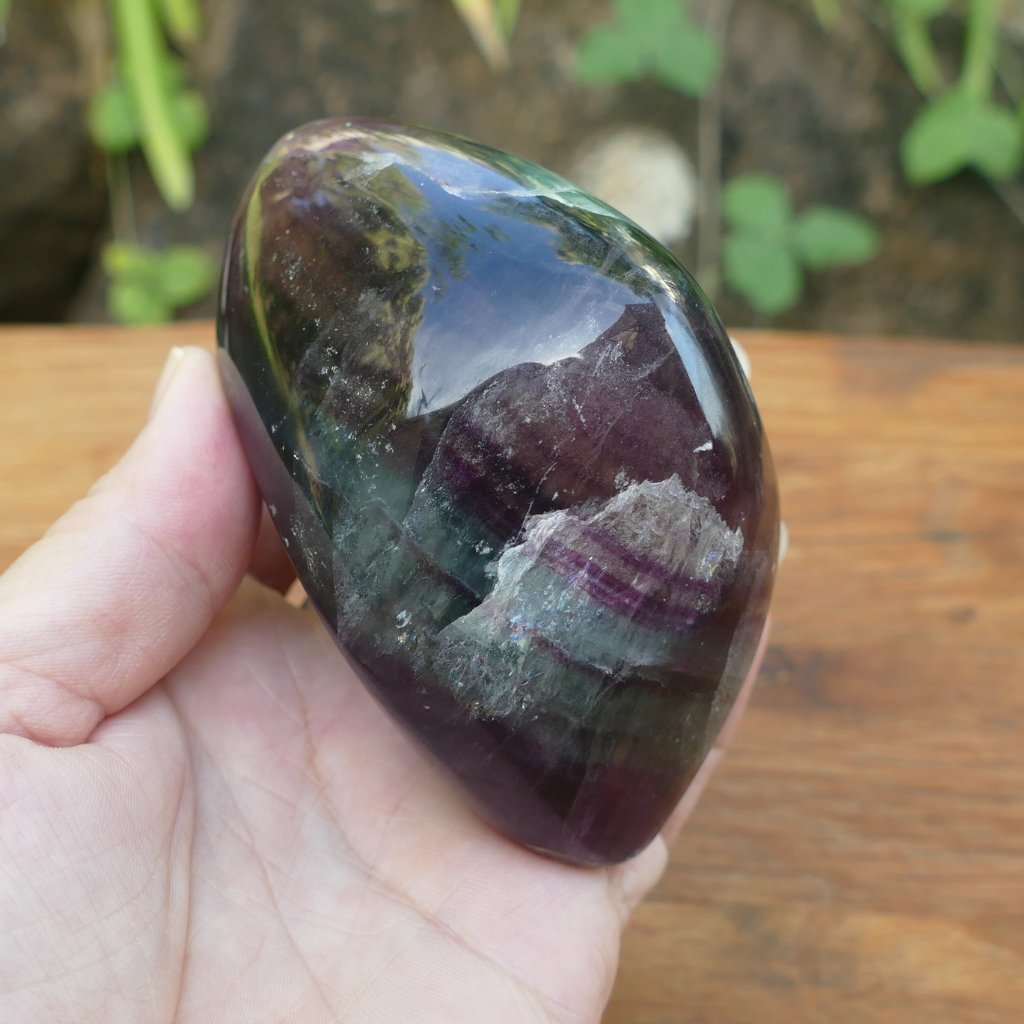Rainbow Fluorite Polished Freeform | Natural Fluorite Crystal