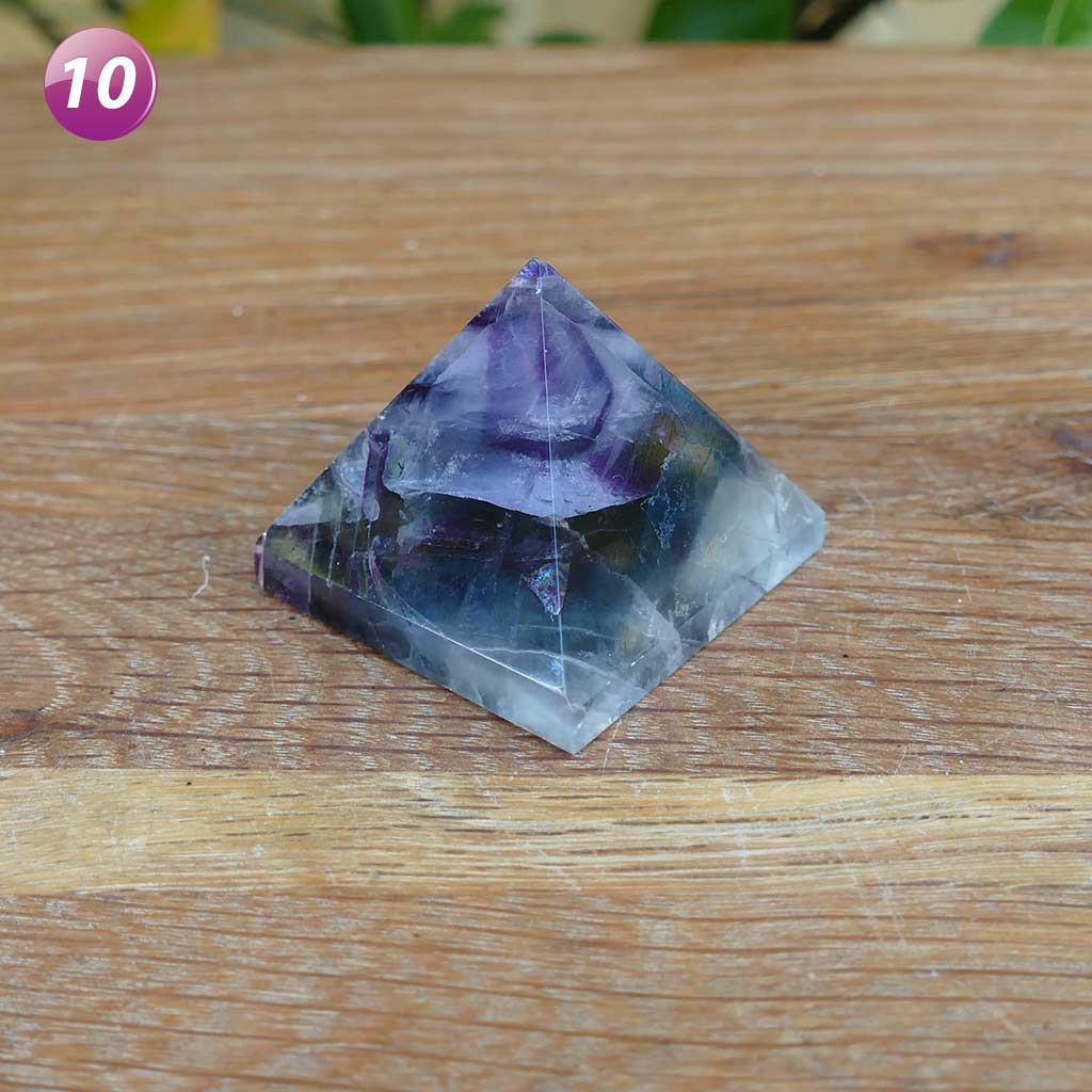 Fluorite Crystal Pyramid