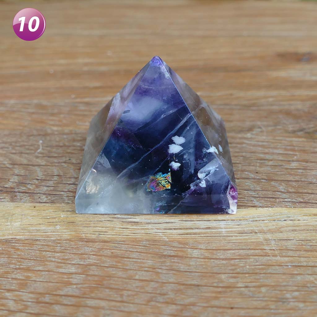 Fluorite Crystal Pyramid
