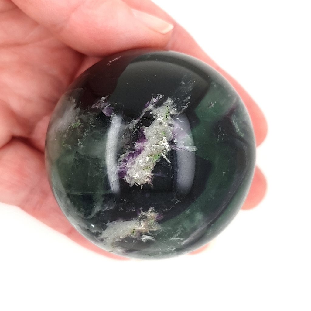 Fluorite Crystal Sphere - Polished Fluorite Stone
