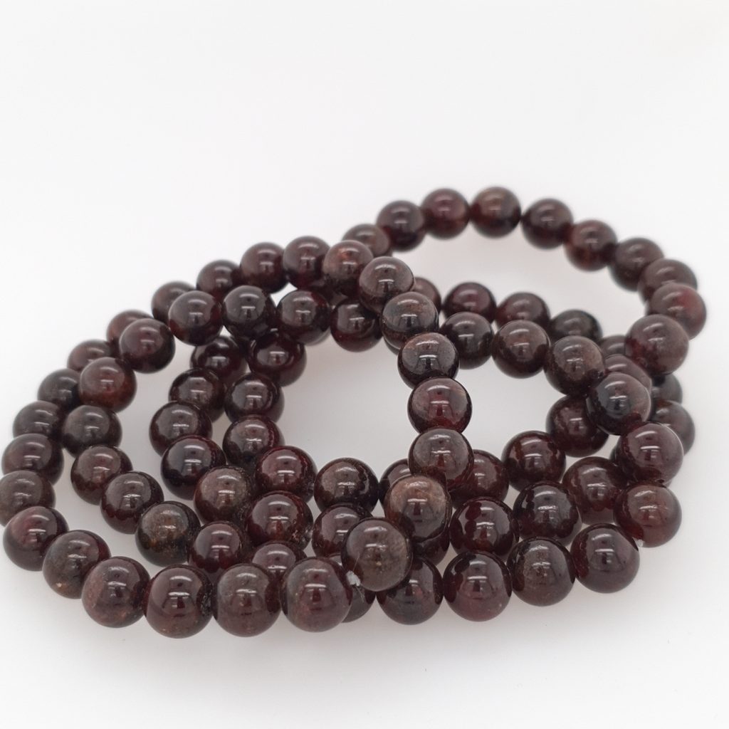 garnet bead bracelet