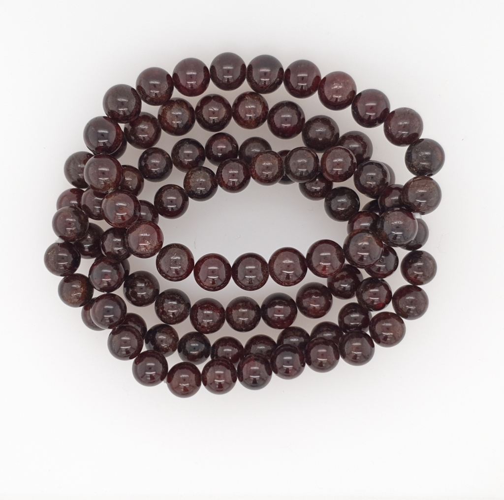 garnet bead bracelet