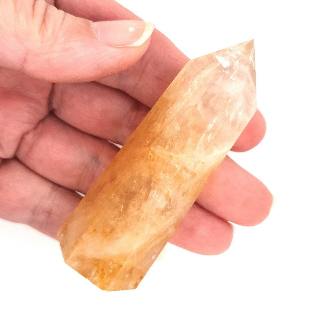 golden healer quartz point