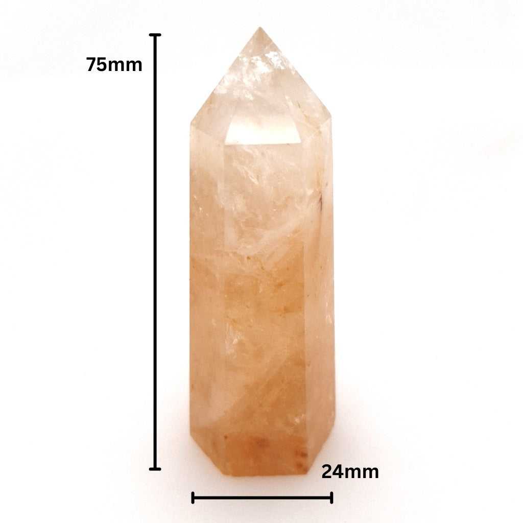 golden healer quartz point