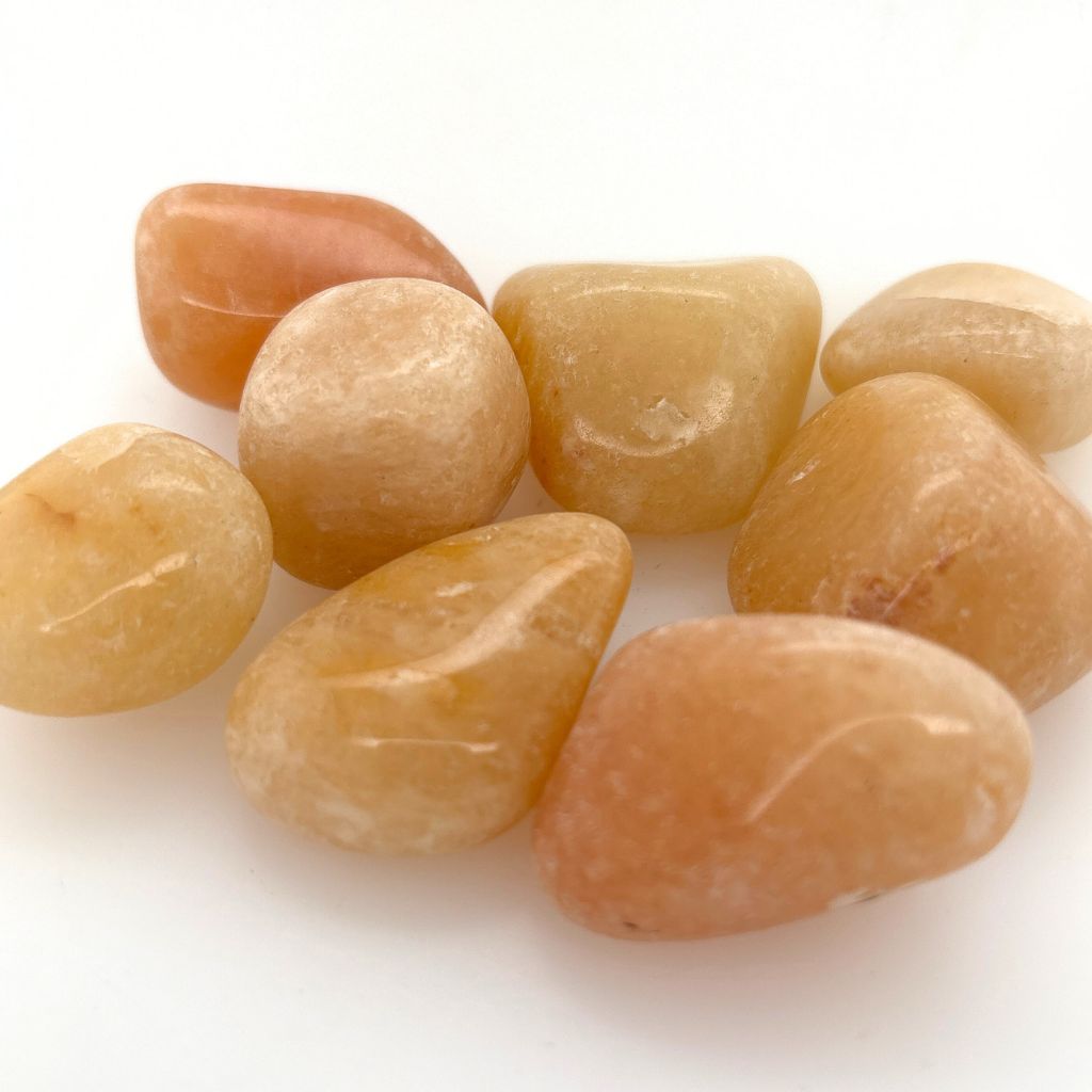 golden quartz tumble stones