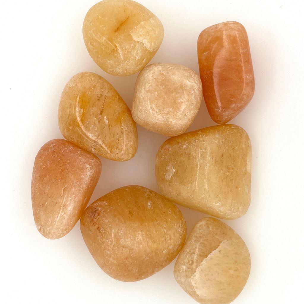 golden quartz tumble stones