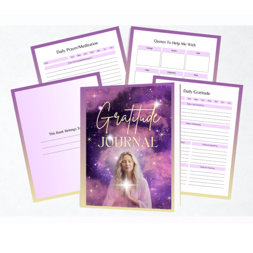Gratitude Journal cover – daily gratitude and mindfulness reflection workbook