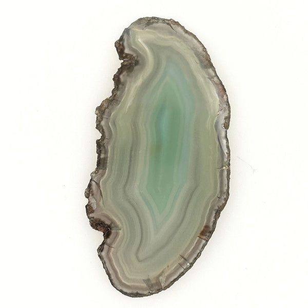 Green Agate Slice – Polished Natural Agate Crystal Slice