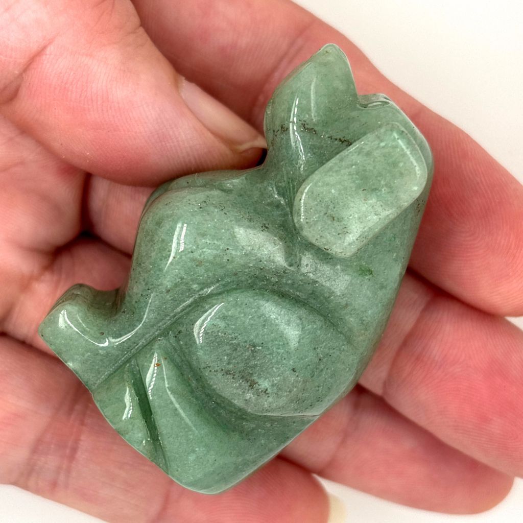green aventurine dog