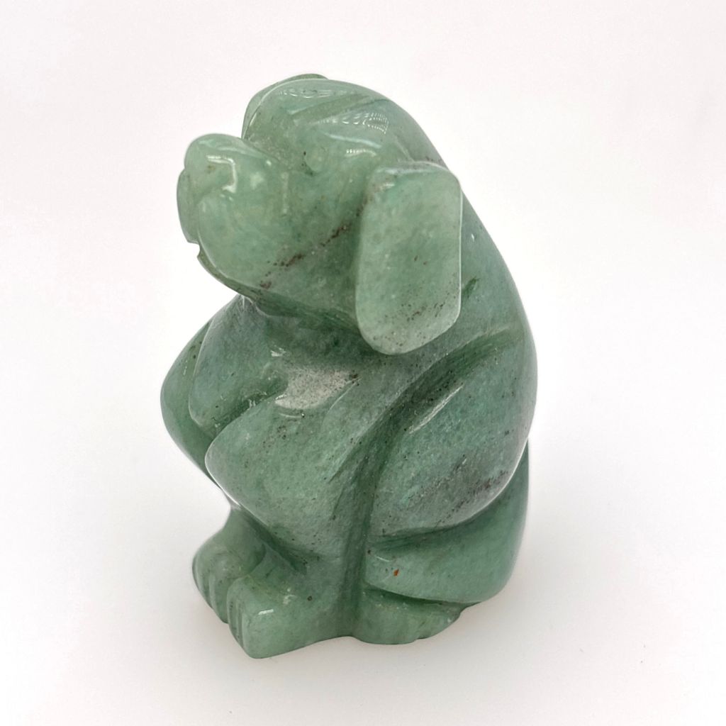 green aventurine dog