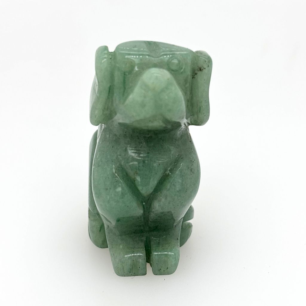 green aventurine dog