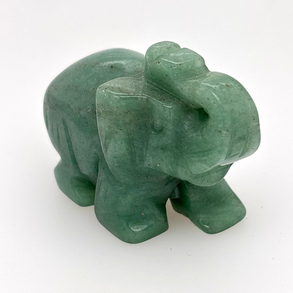 green aventurine elephant