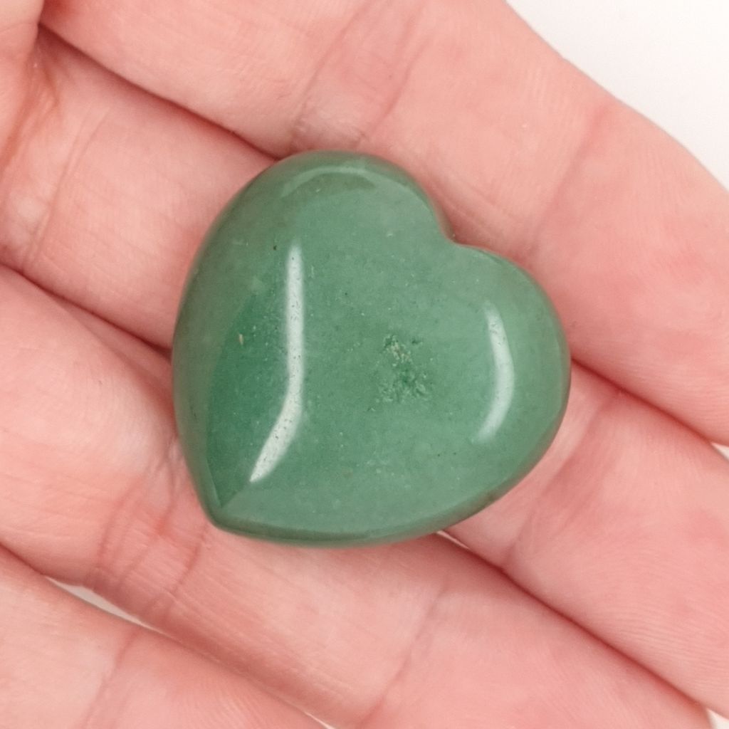 green Aventurine hearts