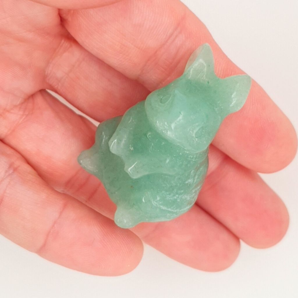 green Aventurine rabbit