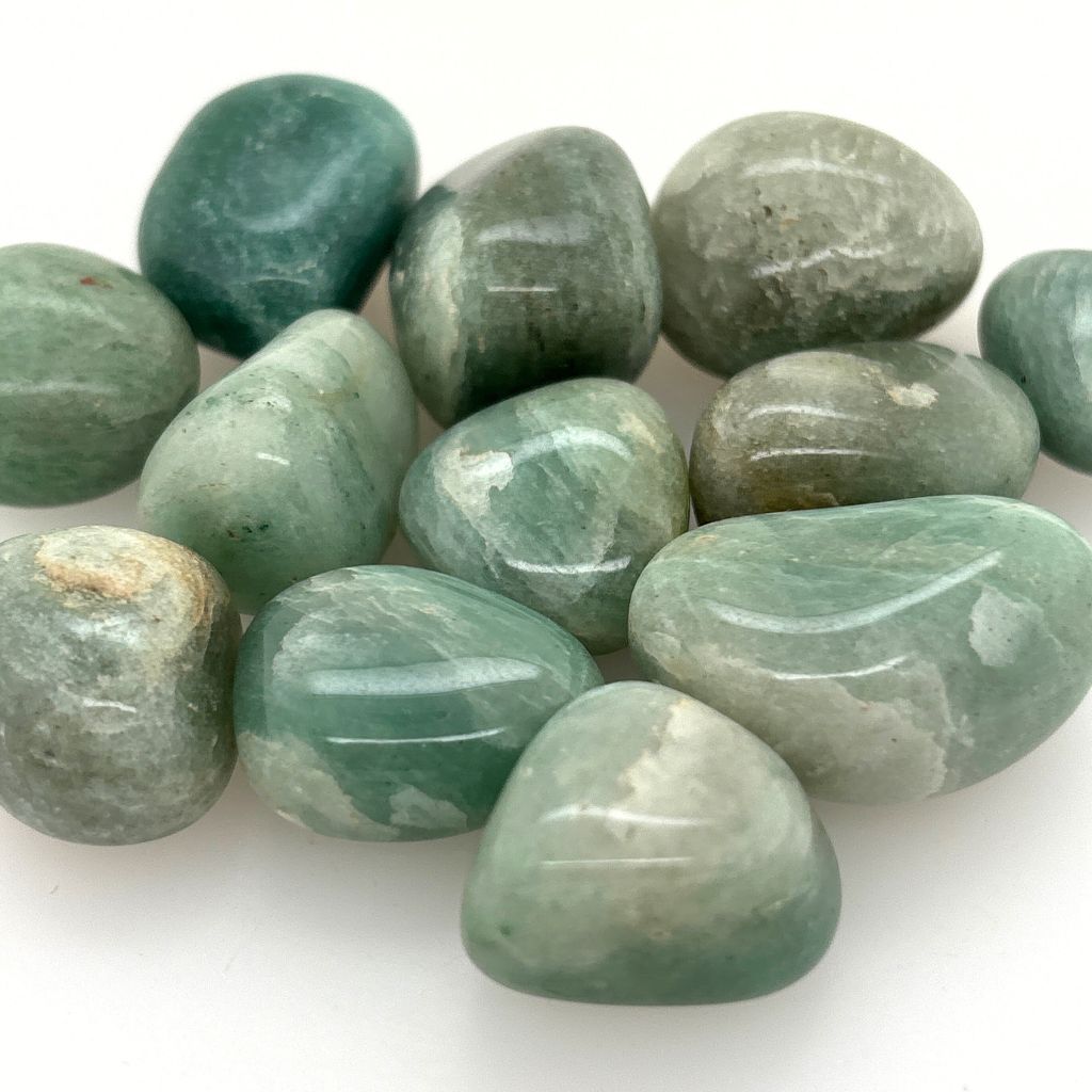 green aventurine tumble stones