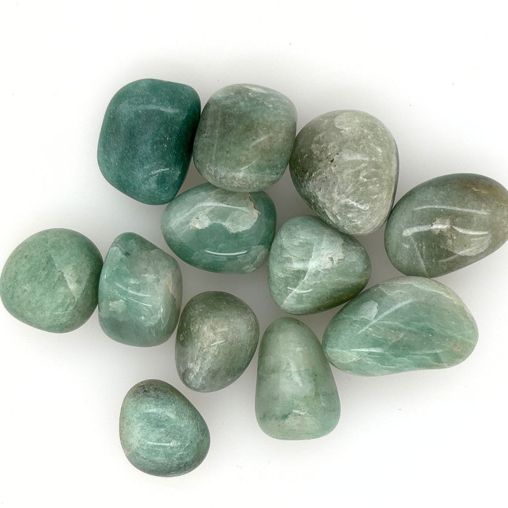green aventurine tumble stones