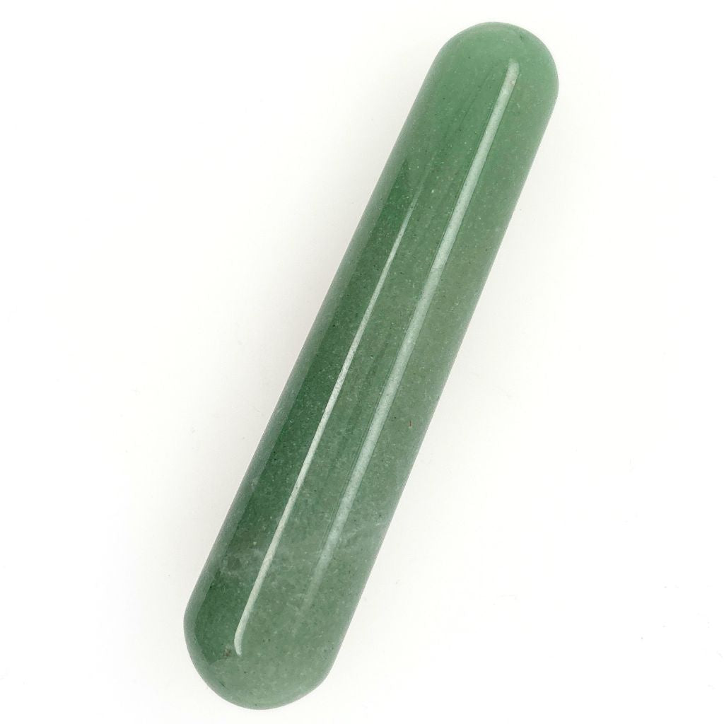 Natural Green Aventurine crystal wand polished 9cm long