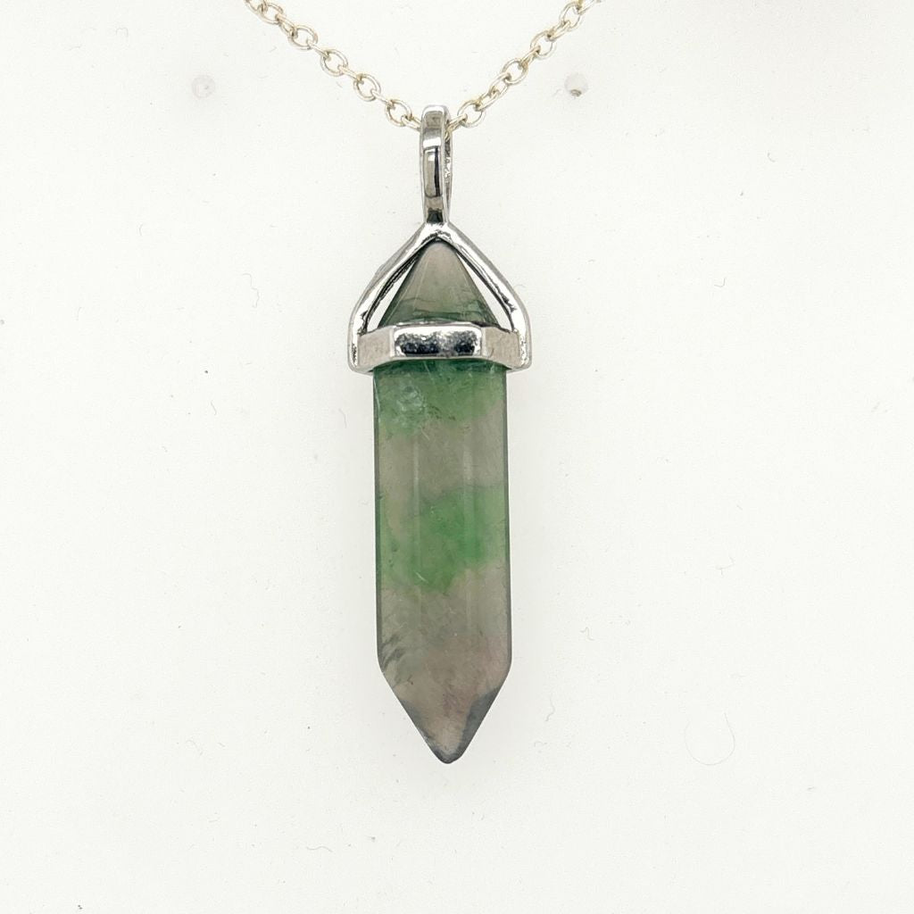 Crystal Pendants Double Terminated Gemstone Necklace