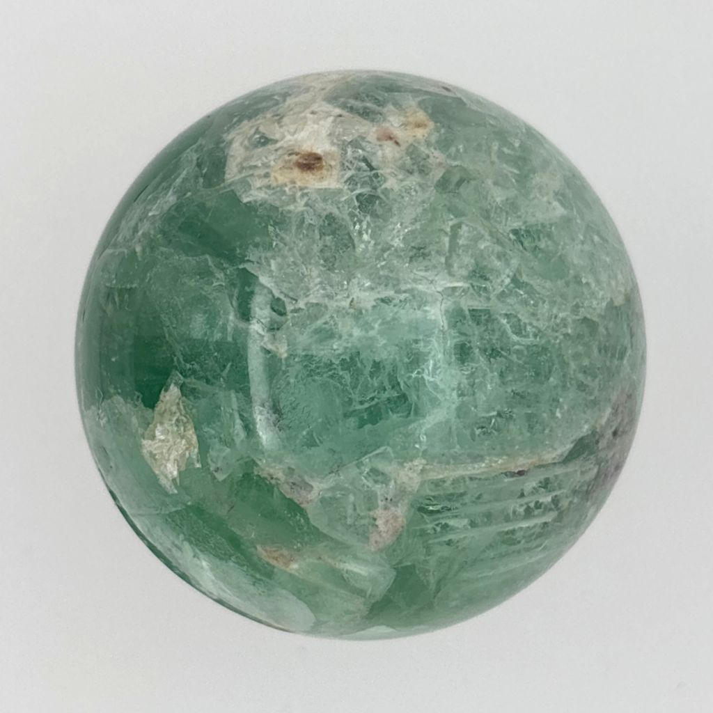 green fluorite sphere