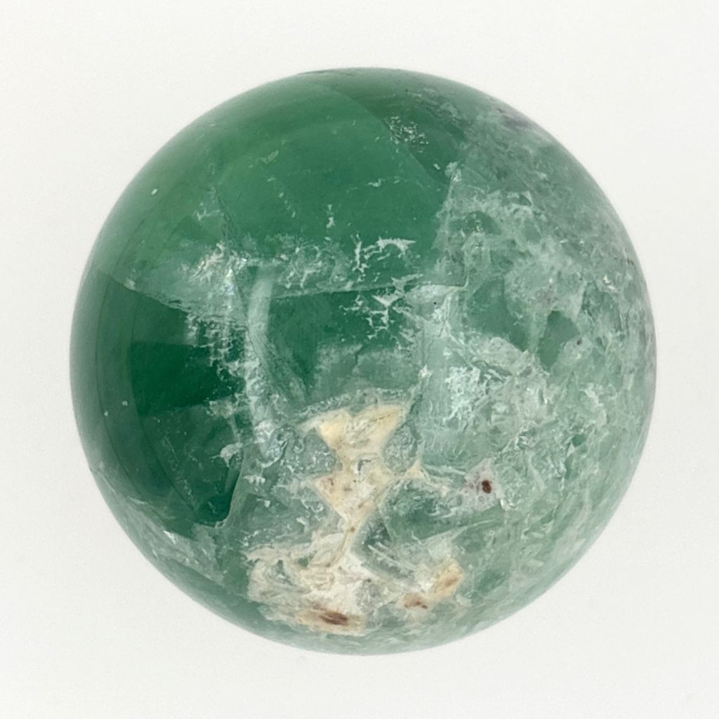 green fluorite sphere