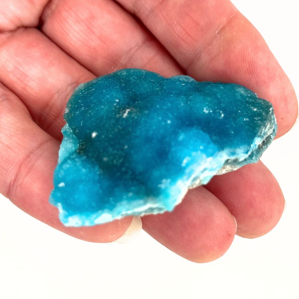 Natural blue Hemimorphite mineral specimen from Yunnan China – 30g