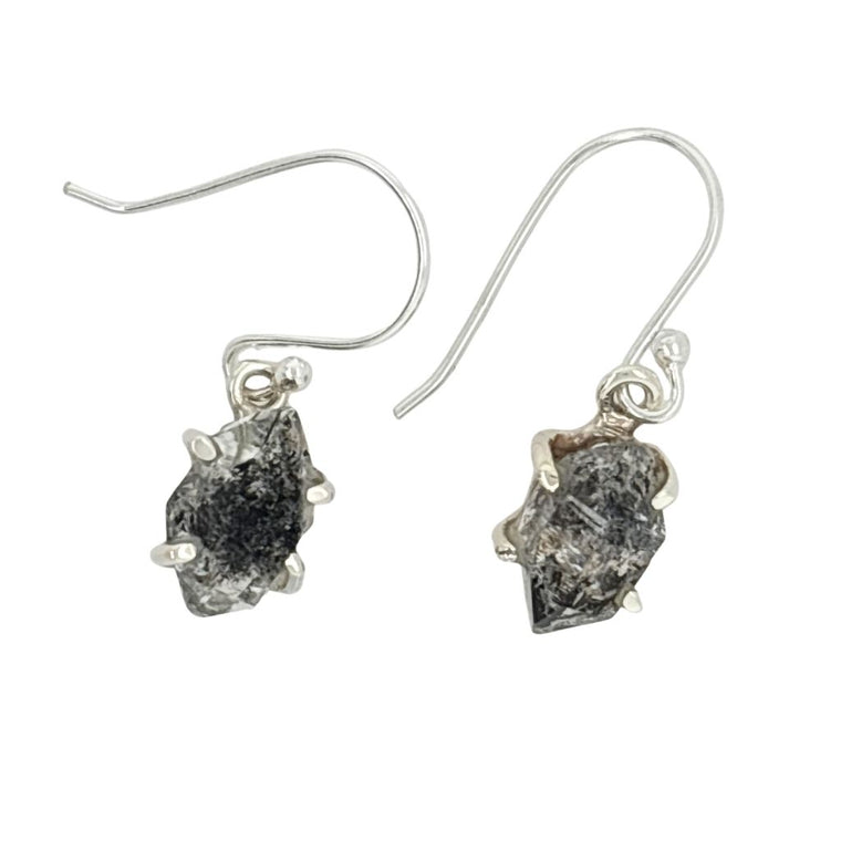 Natural Herkimer Diamond earrings with inclusions