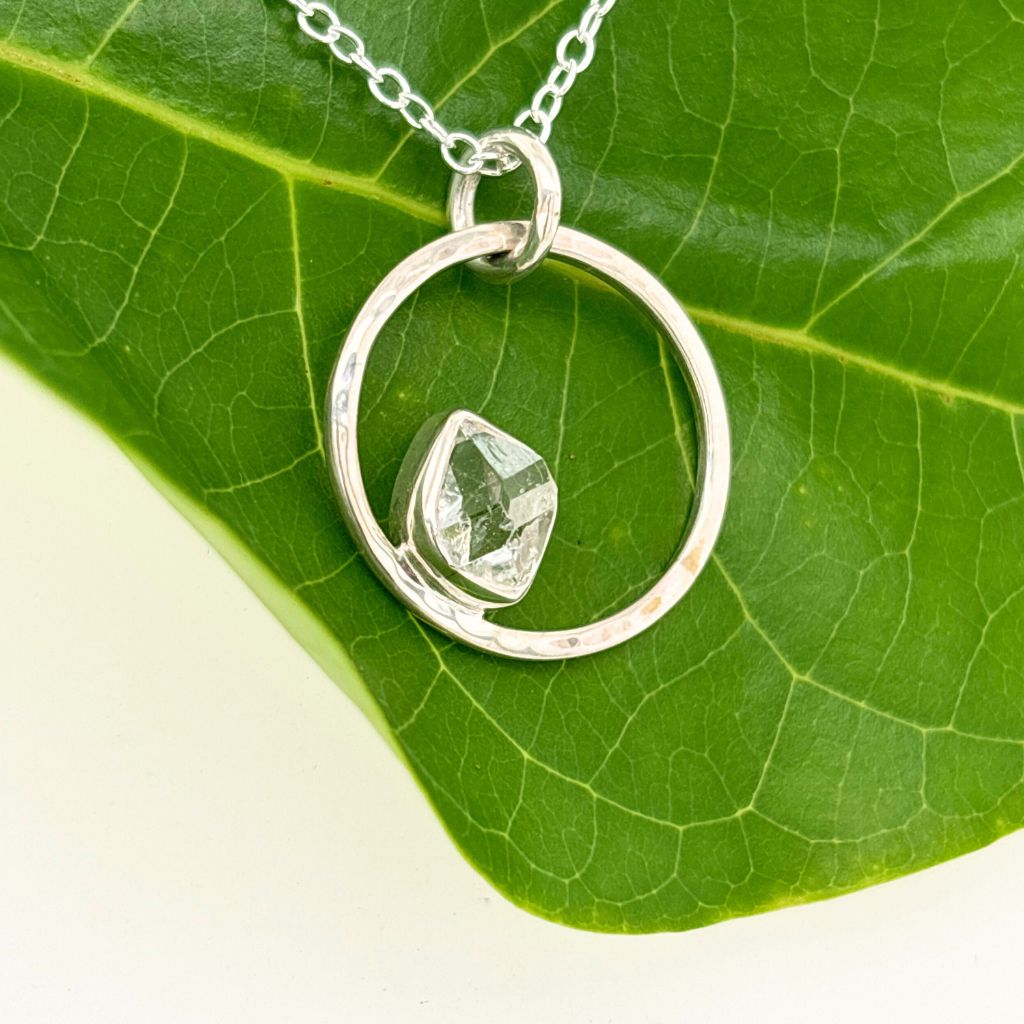 herkimer diamond pendant