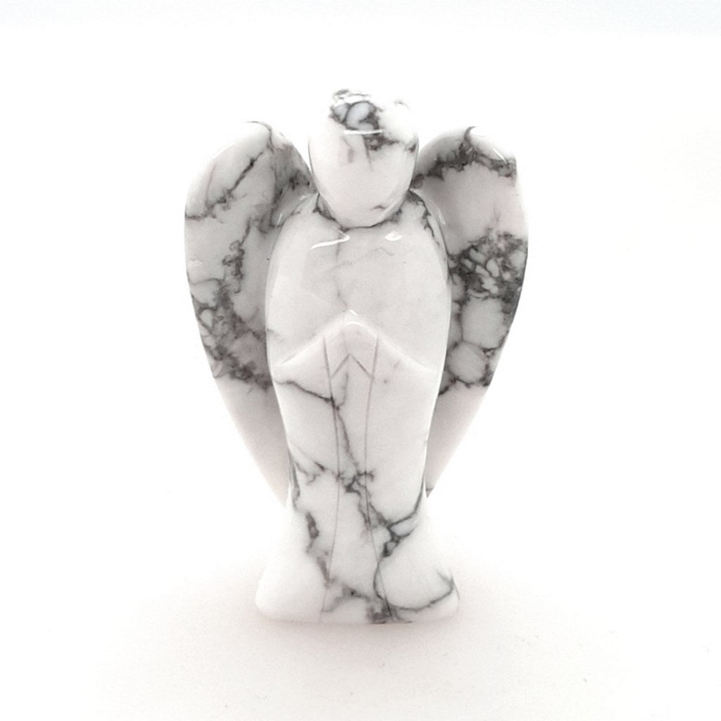 White Howlite Guardian Angel