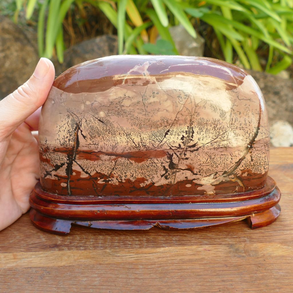 picture jasper stone display piece