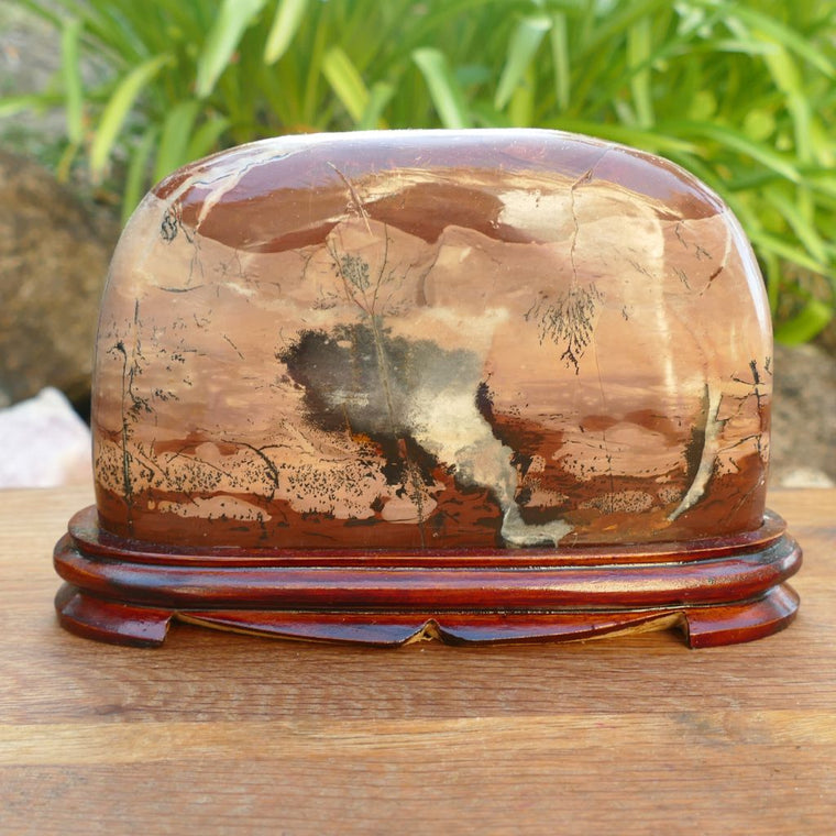 picture jasper stone display piece