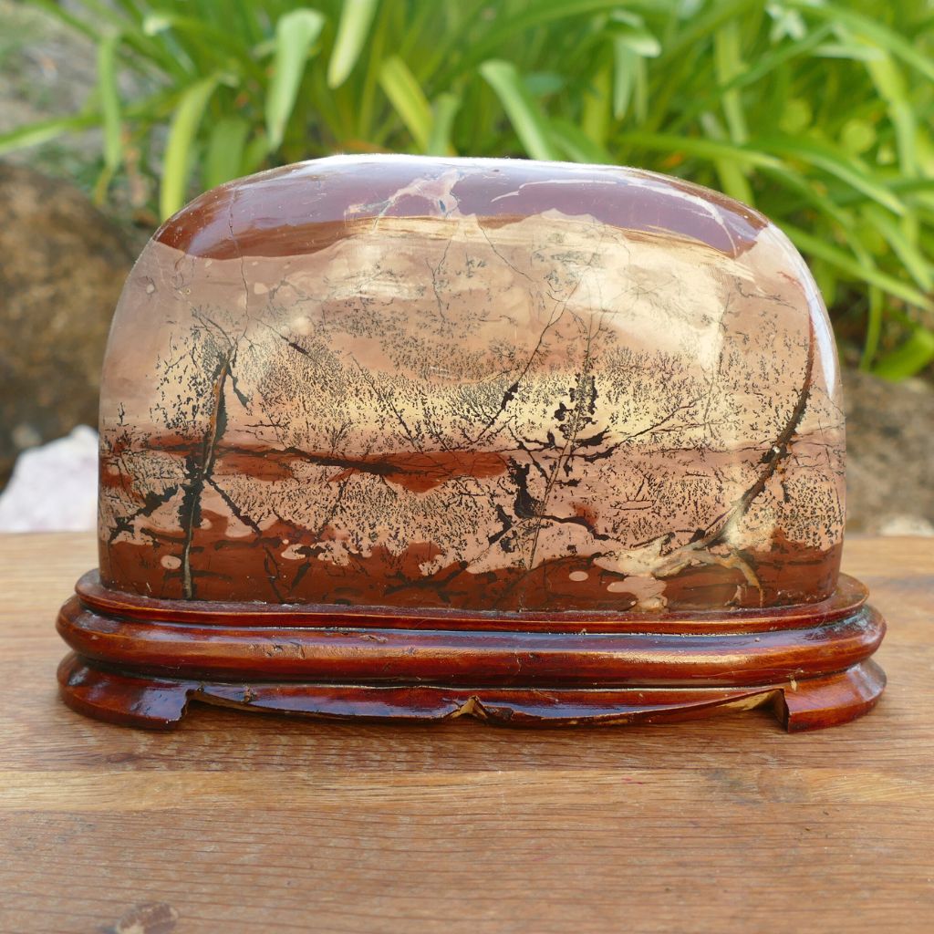 picture jasper stone display piece