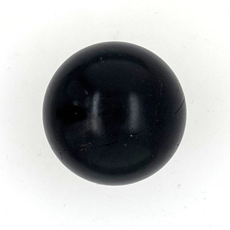 Natural Jet crystal sphere 30g polished black stone