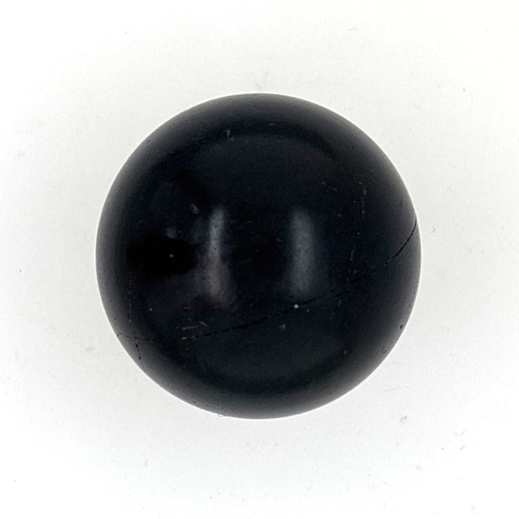 Natural Jet crystal sphere 30g polished black stone
