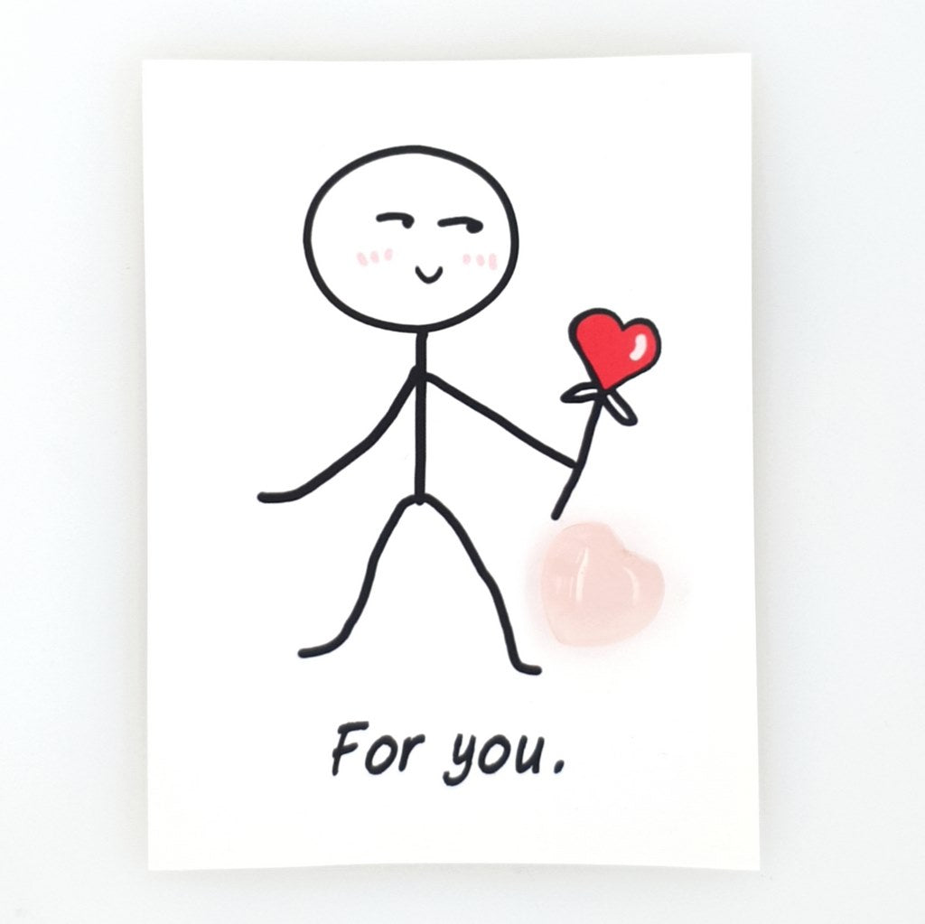 just for you crystal heart gift appreciation