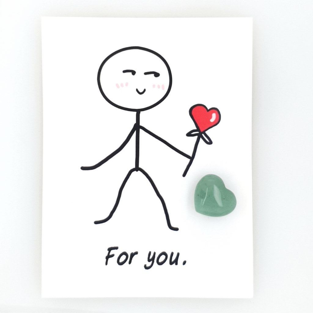 just for you crystal heart gift appreciation