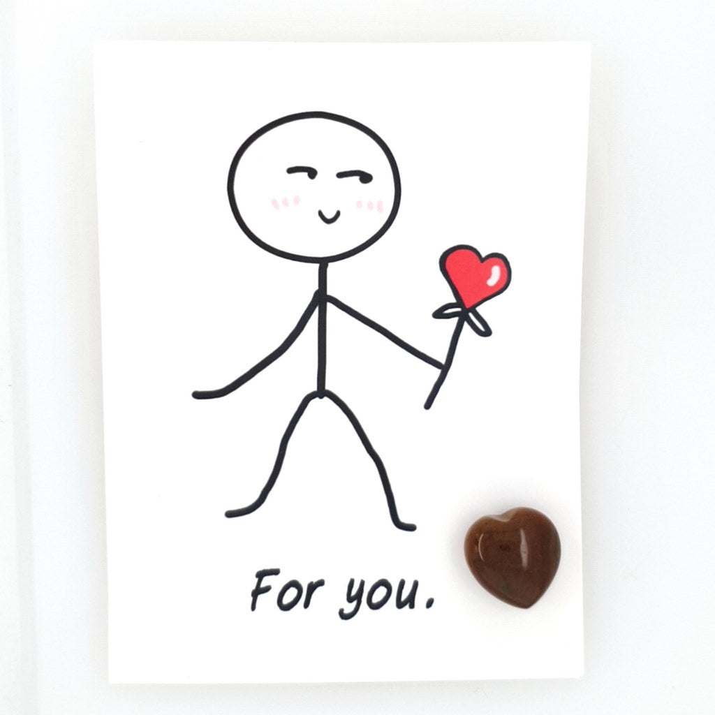 just for you crystal heart gift appreciation