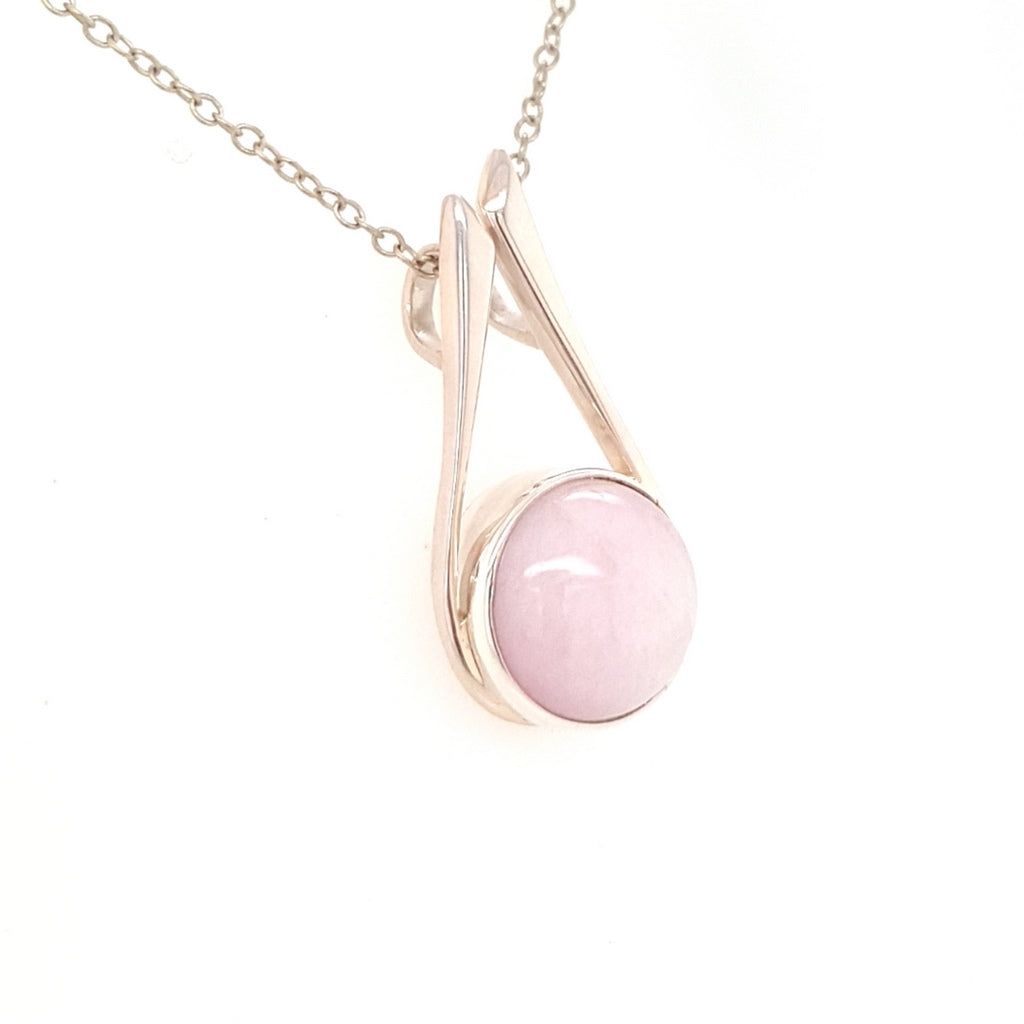 kunzite crystal pendant