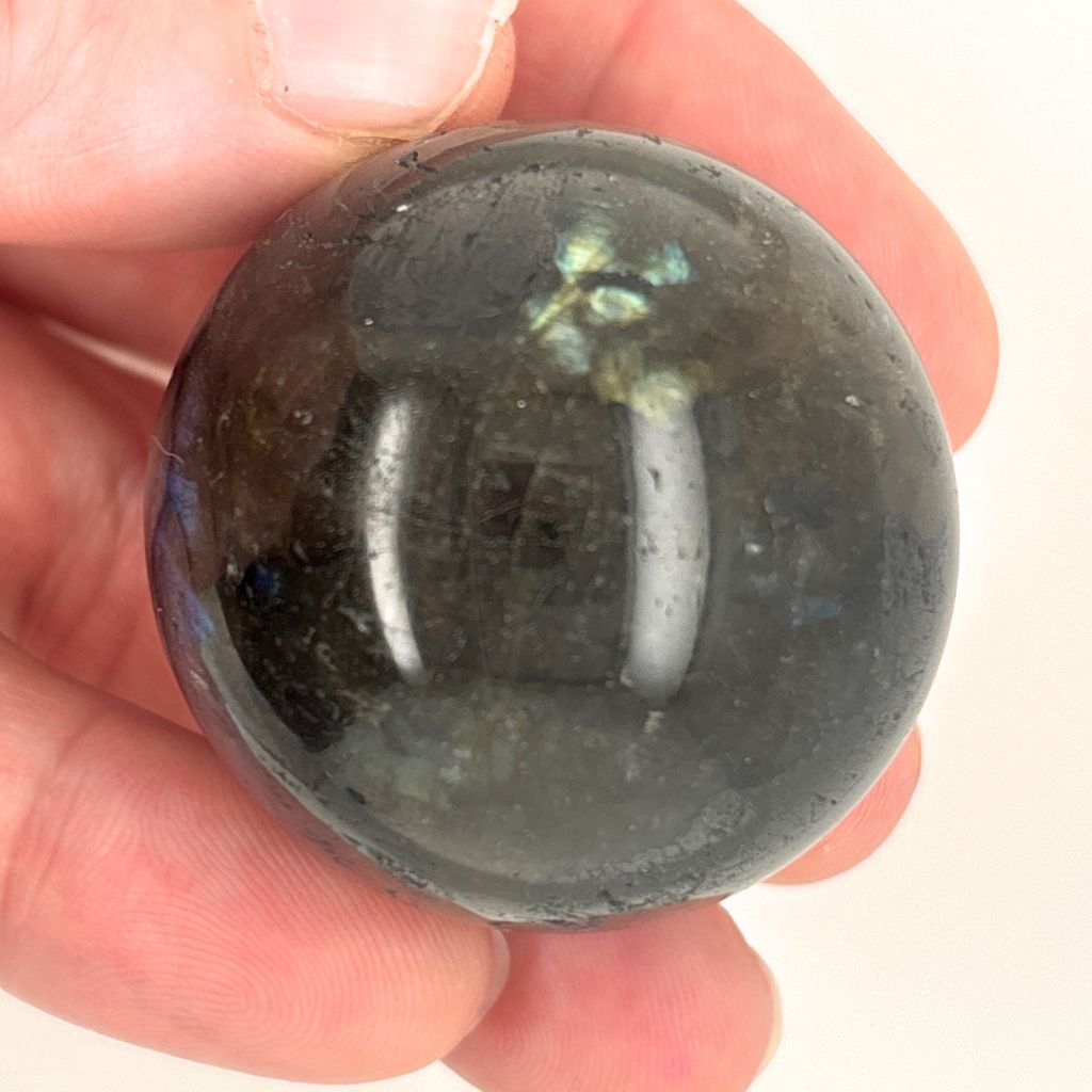 Labradorite Sphere 88g | Flash Labradorite Crystal Ball | Protection Stone