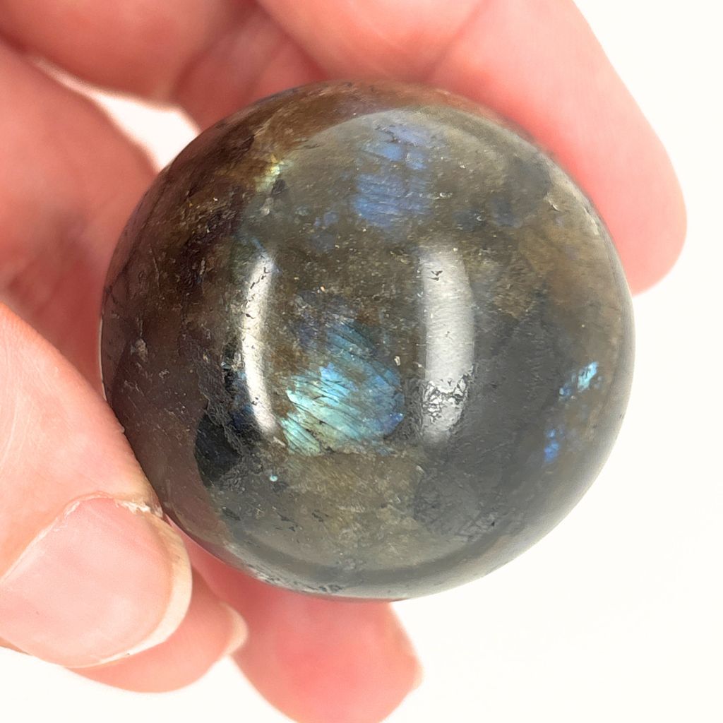 Labradorite Sphere 88g | Flash Labradorite Crystal Ball | Protection Stone