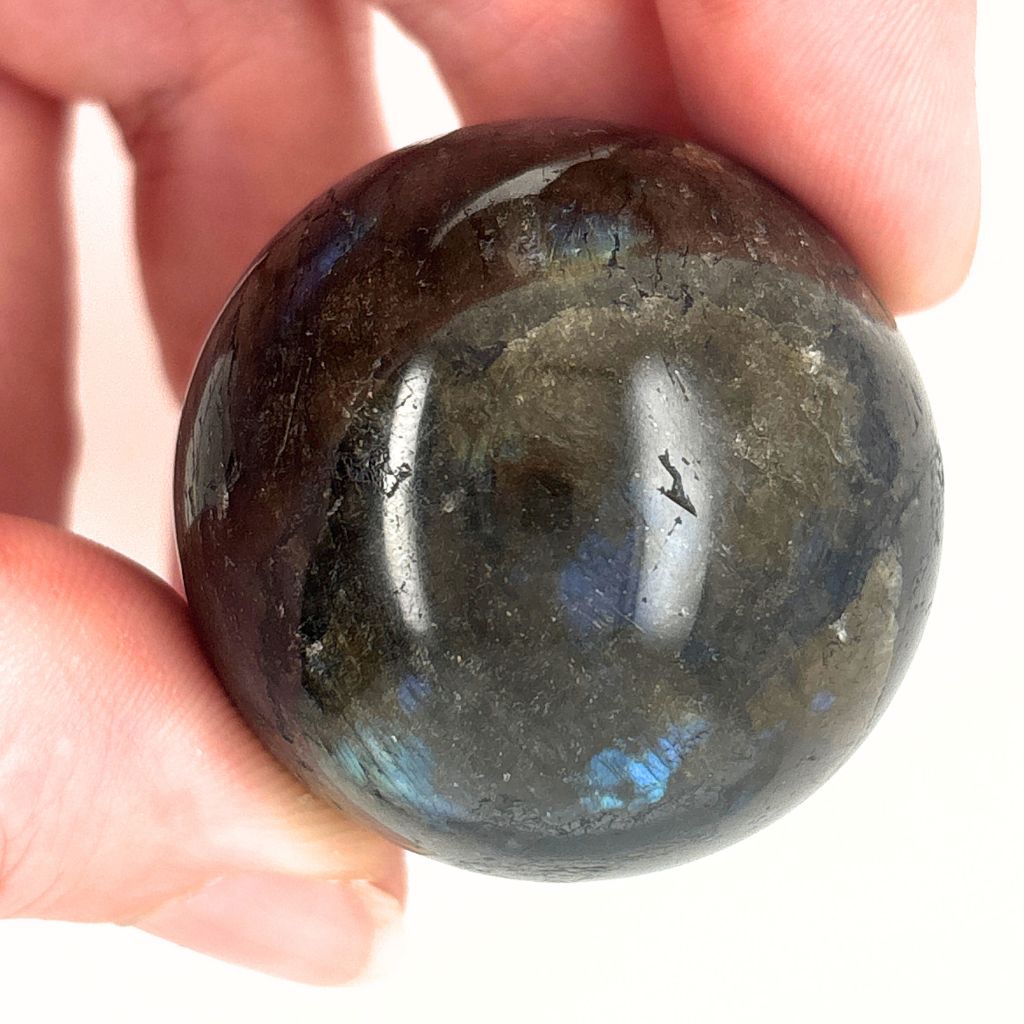 Labradorite Sphere 88g | Flash Labradorite Crystal Ball | Protection Stone