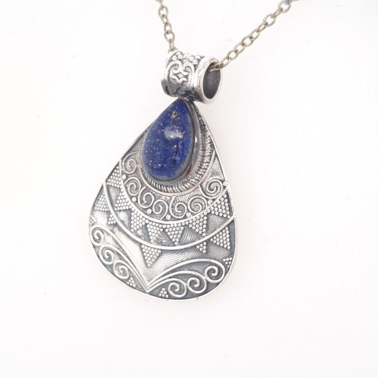 Natural Lapis Lazuli crystal necklace Australia