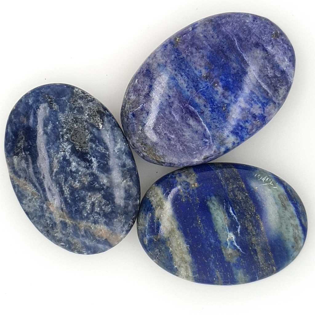 Lapis Lazuli Palm Stones 55mm Polished Natural Crystal Gemstone Reiki Meditation