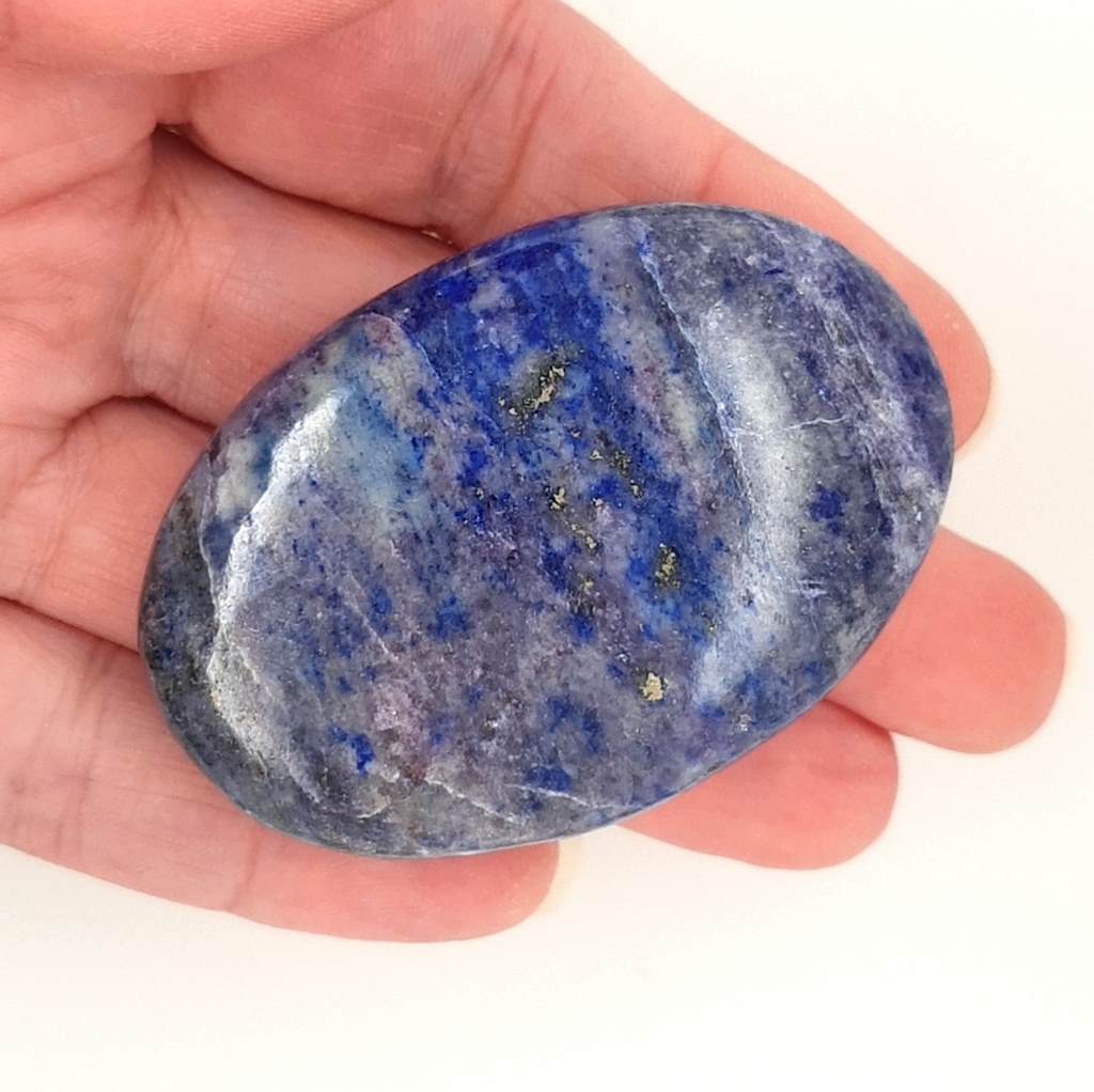 Lapis Lazuli Palm Stones 55mm Polished Natural Crystal Gemstone Reiki Meditation