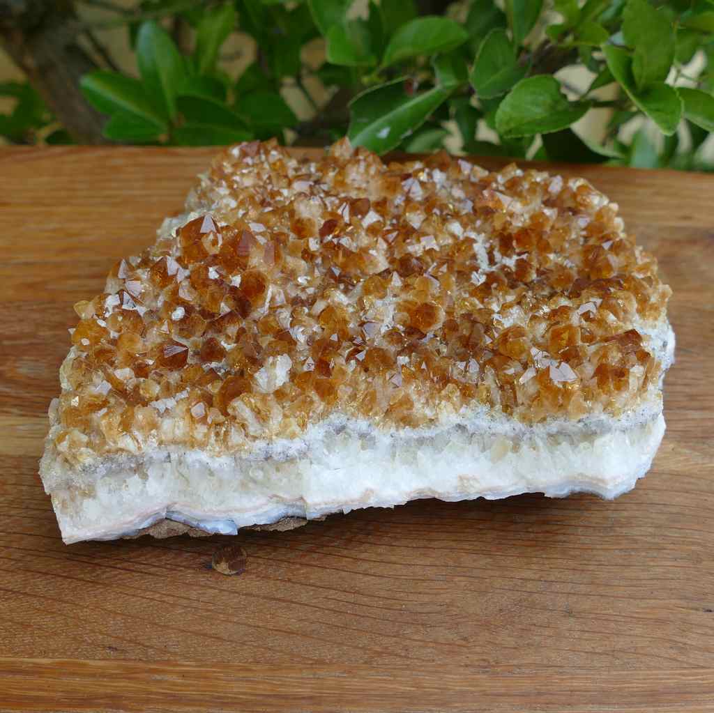 large citrine cluster