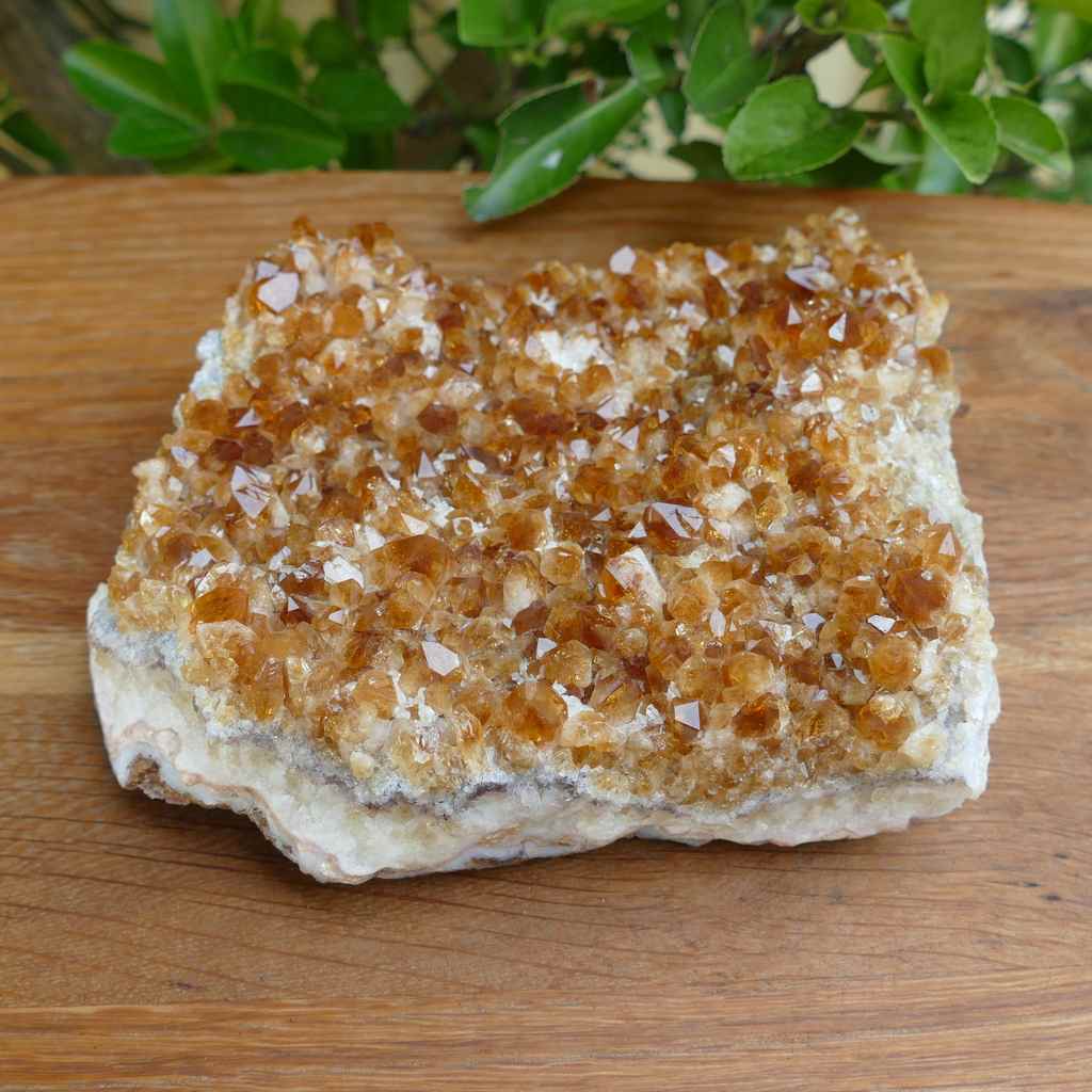 large citrine cluster