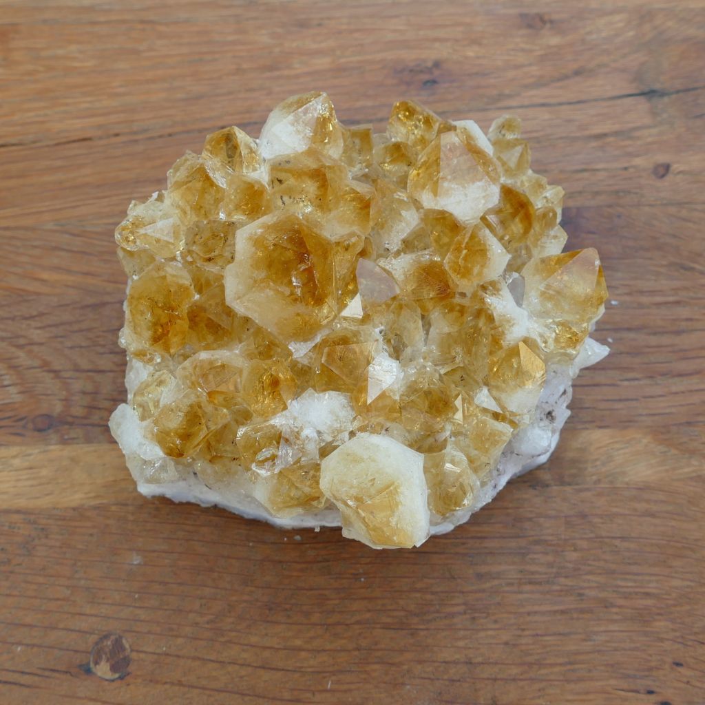 large citrine cluster
