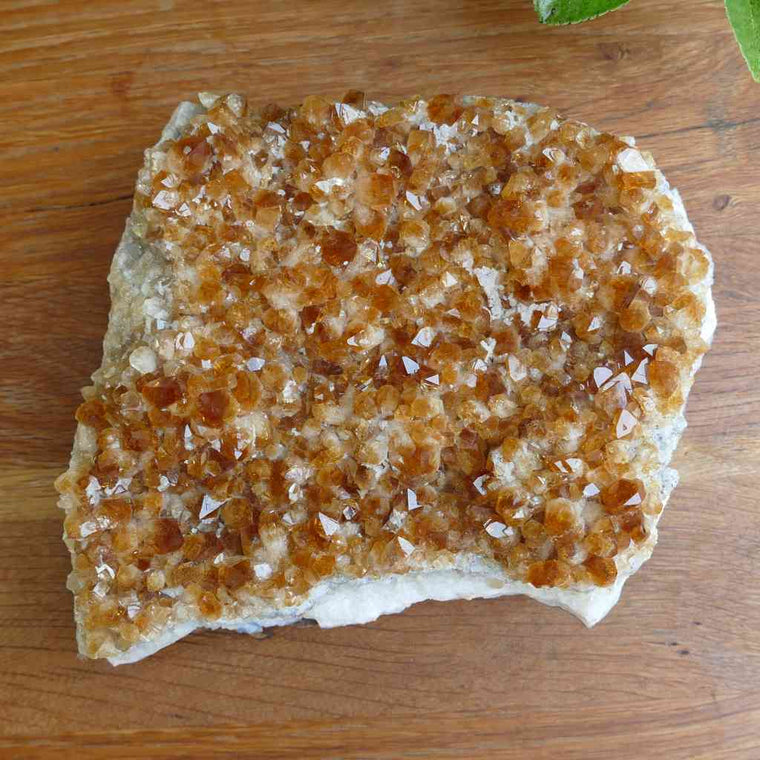 large citrine cluster